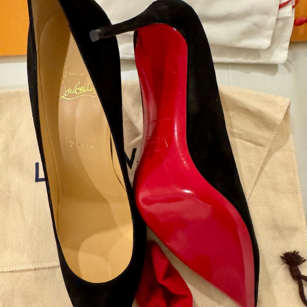 Christian Louboutin Black and Red Heels